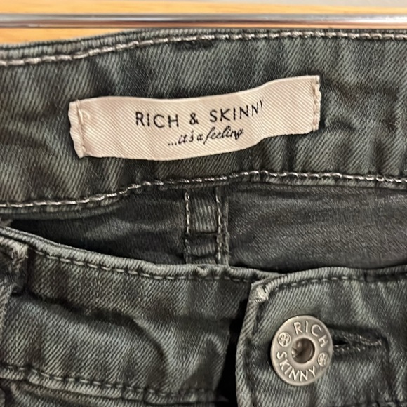 Rich and Skinny forest green jeans sz 29 - Picture 3 of 4